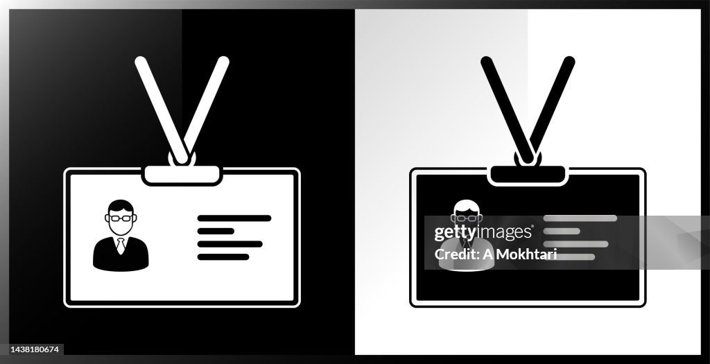 Access badge and ID card icon.