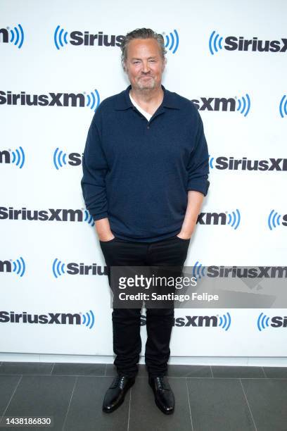 Matthew Perry visits SiriusXM Studios on November 01, 2022 in New York City.