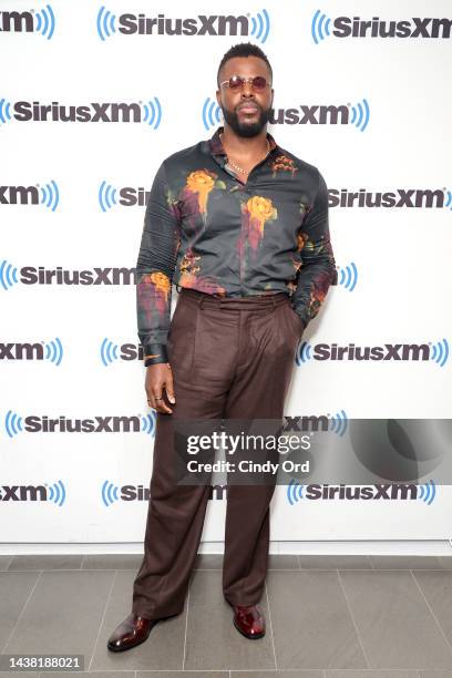 Winston Duke attends SiriusXM's Town Hall With The Cast Of Black Panther: Wakanda Forever at SIRIUS XM Studio on November 01, 2022 in New York City.