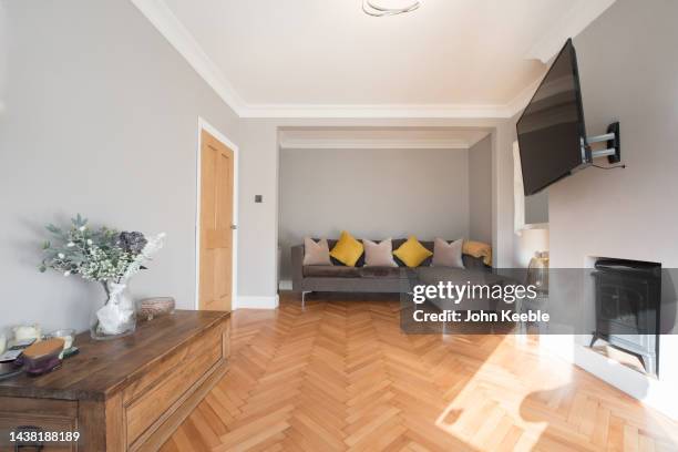 property interiors - herringbone stock pictures, royalty-free photos & images