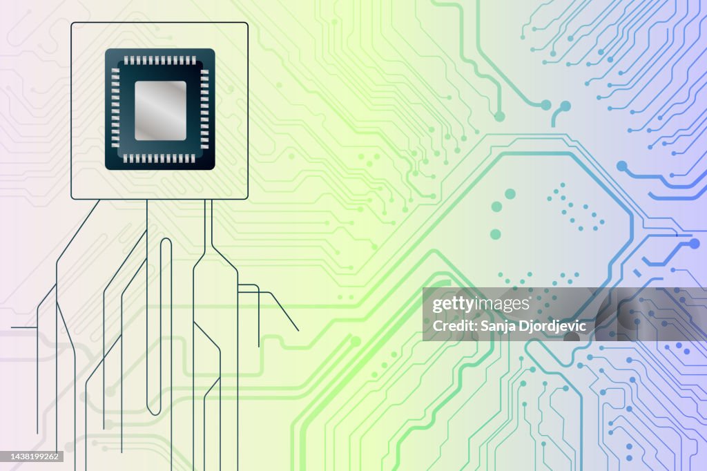 Chip Source Code Futuristic Chip Processor Code High-Res Vector Graphic - Getty Images
