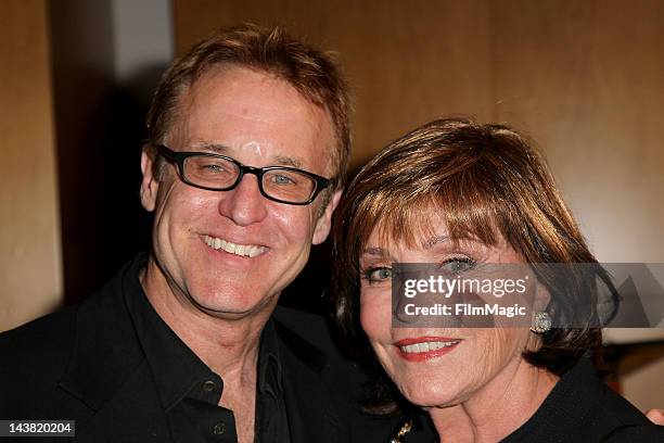 Peter Jones and Joanna Holland attend the "Carson" Documentary Premiere at The Paley Center for Media on May 3, 2012 in Beverly Hills, California.