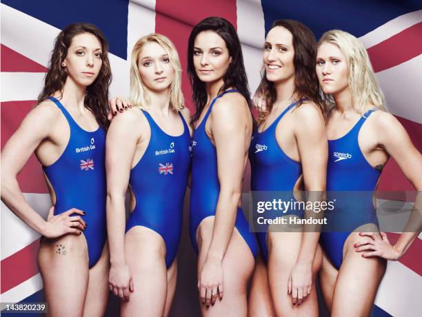 In this handout image from British Gas made available May 3, 2012 shows Amy Smith, Caitlin McClatchey, Keri-anne Payne, Georgia Davies and Jemma Lowe...