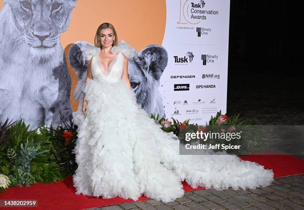 Katherine Jenkins attends the Tusk Conservation Awards 2022 at Hampton Court Palace on November 01, 2022 in London, England.