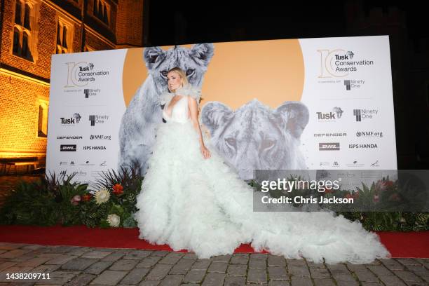 Katherine Jenkins attends the Tusk Conservation Awards 2022, in partnership with Ninety One, at Hampton Court Palace on November 01, 2022 in London,...