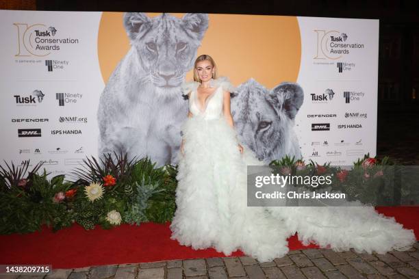 Katherine Jenkins attends the Tusk Conservation Awards 2022, in partnership with Ninety One, at Hampton Court Palace on November 01, 2022 in London,...