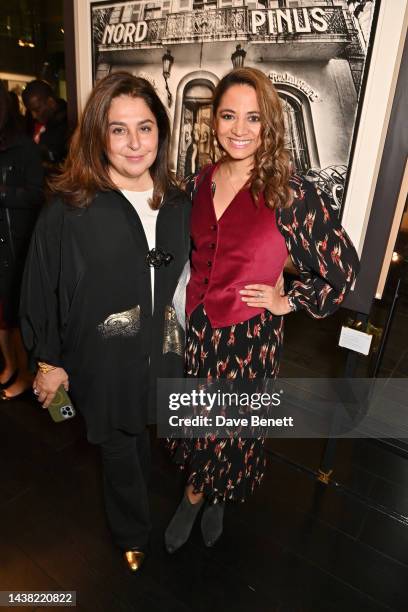 Maryam Eisler and Katy Wickremesinghe attend the opening reception of "If Only These Walls Could Talk" Exhibition at Alon Zakaim Fine Art, Cork...