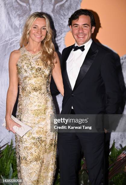 Jemma Powell and Jack Savoretti attend the Tusk Conservation Awards 2022 at Hampton Court Palace on November 01, 2022 in London, England.