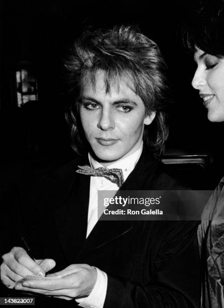 Nick Rhodes of Duran Duran attends CBS Records Party for 28th Annual Grammy Awards on February 25, 1986 at Rex II Restaurant in Los Angeles,...