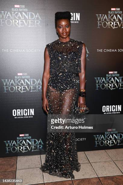 Danai Gurira attends Marvel Studio's "Black Panther: Wakanda Forever" New York Screening at AMC 34th Street on November 01, 2022 in New York City.