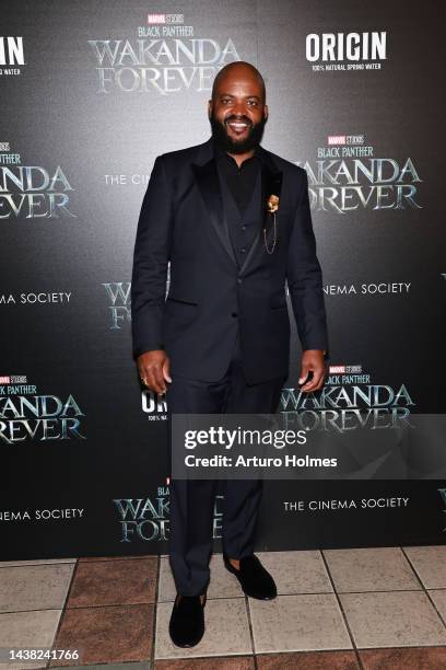 Sal Masekela attends Marvel Studio's "Black Panther: Wakanda Forever" New York Screening at AMC 34th Street on November 01, 2022 in New York City.