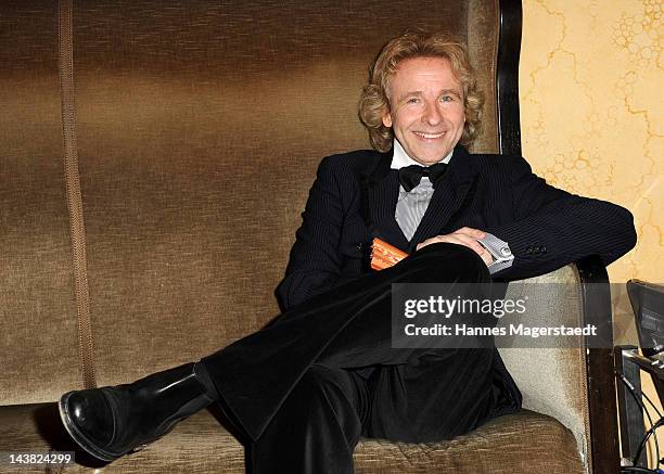 Thomas Gottschalk attends the 'Bayerischer Fernsehpreis 2012' at the Prinzregententheater on May 4, 2012 in Munich, Germany.