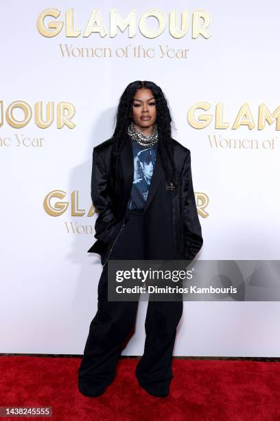 Teyana Taylor attends as Glamour celebrates the 2022 Women of the Year Awards on November 01, 2022 in New York City.