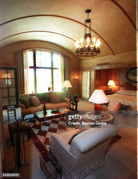 Interior of Woods Cottage at Twin Farms.