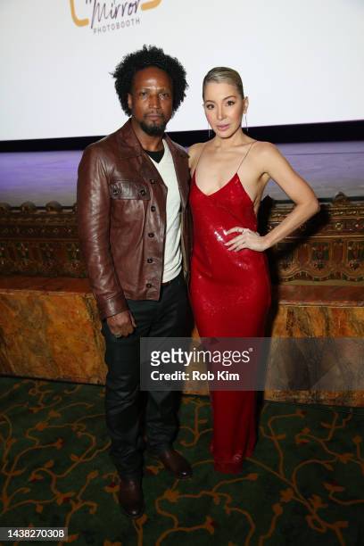 Elvis Nolasco and Katherine Castro attend the New York Premiere Of WEAK Opening Ceremony at the 11th Annual Dominican Film Festival, at United Palace...