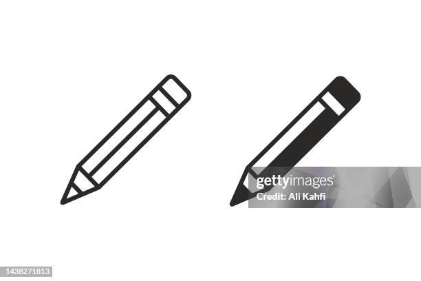 illustrations, cliparts, dessins animés et icônes de icône de crayon - lead
