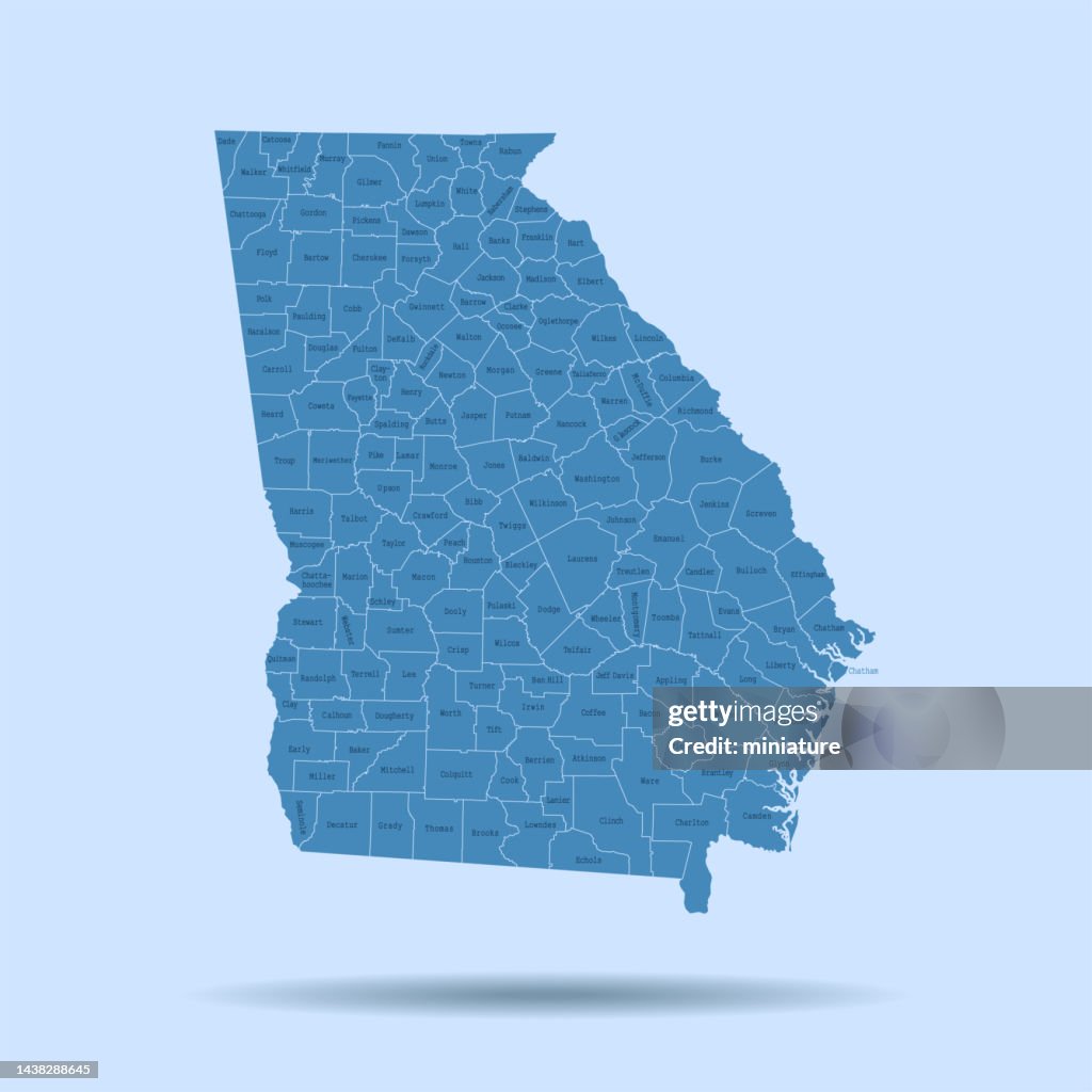 Visual Georgia Map Georgia Map High-Res Vector Graphic - Getty Images