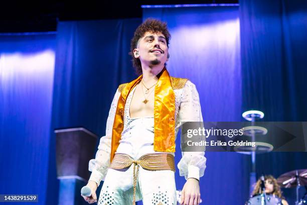 Josh Kiszka of Greta Van Fleet performs at Smoothie King Center on November 01, 2022 in New Orleans, Louisiana.