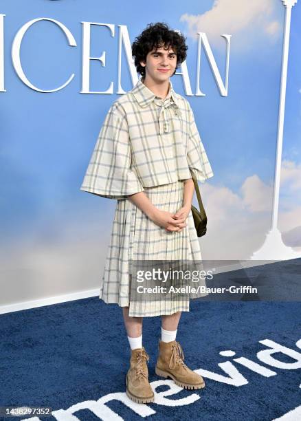 Jack Dylan Grazer attends the Los Angeles Premiere of "My Policeman" at Regency Bruin Theatre on November 01, 2022 in Los Angeles, California.