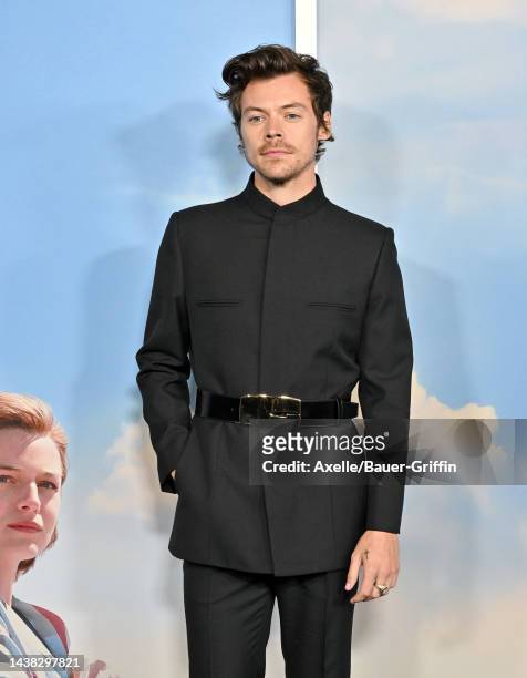 Harry Styles attends the Los Angeles Premiere of "My Policeman" at Regency Bruin Theatre on November 01, 2022 in Los Angeles, California.
