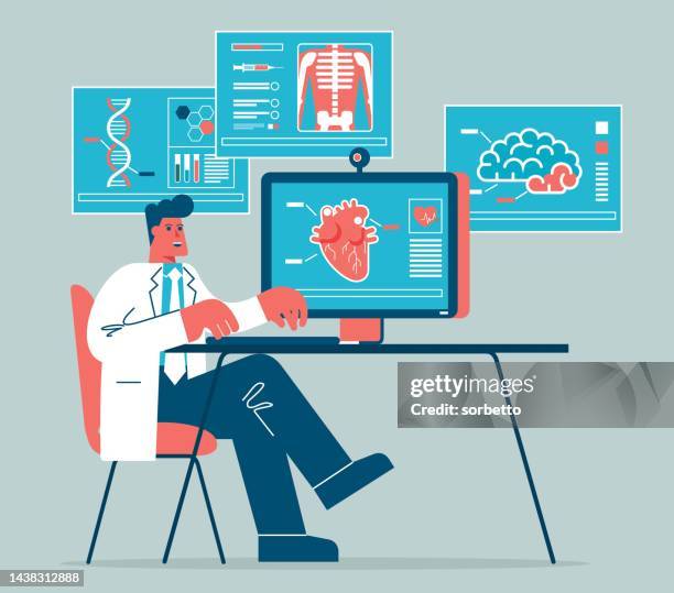 medical check - diagnostic aid stock illustrations