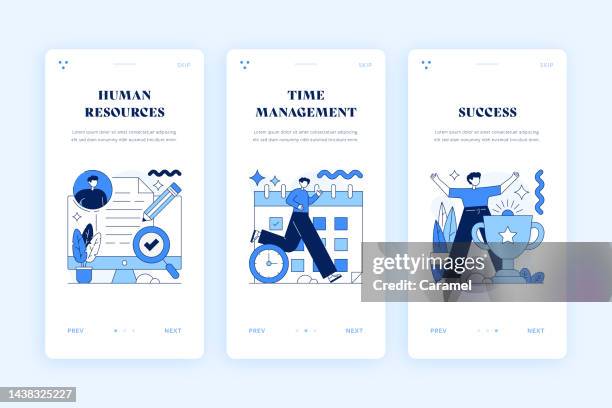 human resources illustration for web and mobile app - vacancy stock illustrations