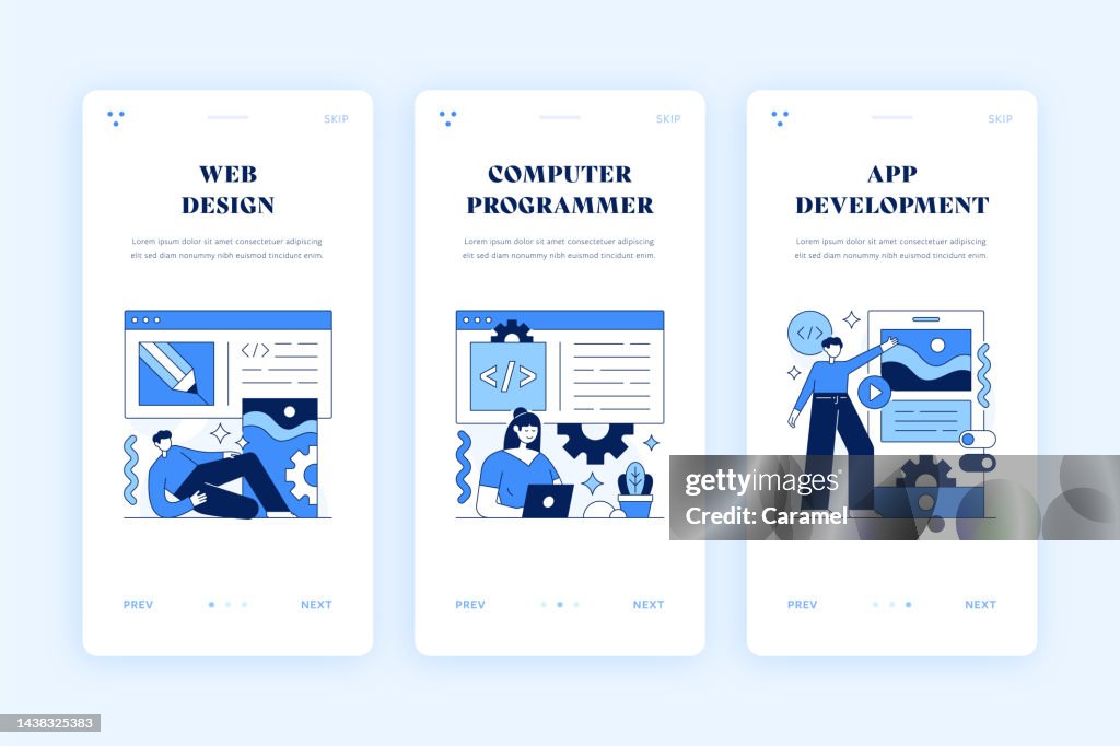 App For Web Development Web Development Illustration For Web And Mobile App High-Res Vector ...