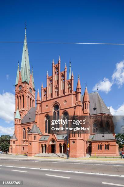 church of torun, poland. - toruń poland stock pictures, royalty-free photos & images