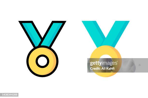 medal icon - silver awards background stock illustrations