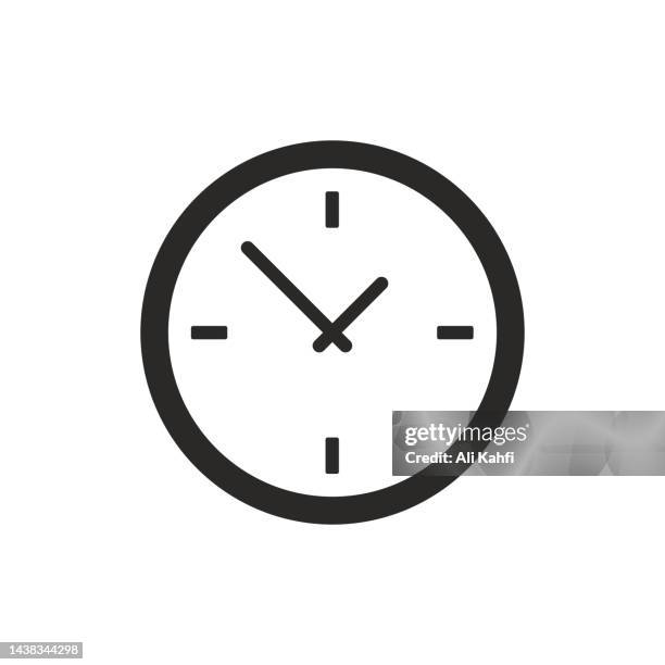 clock icon - overtime sport stock illustrations