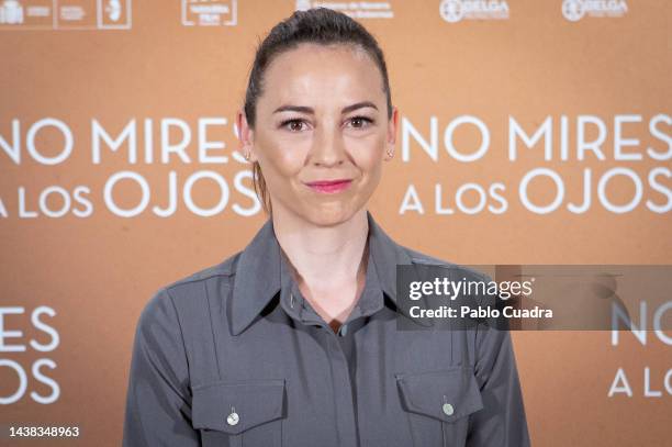 Actress Leonor Watling attends the 'No Mires a Los Ojos' photocall at the Urso Hotel on November 02, 2022 in Madrid, Spain.