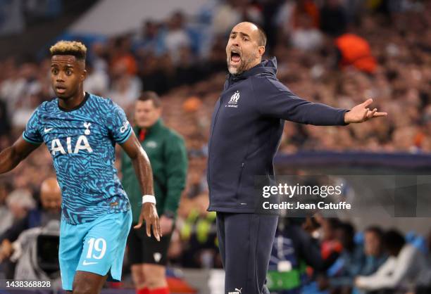 Coach of Olympique de Marseille Igor Tudor during the UEFA Champions League group D match between Olympique de Marseille and Tottenham Hotspur at the...