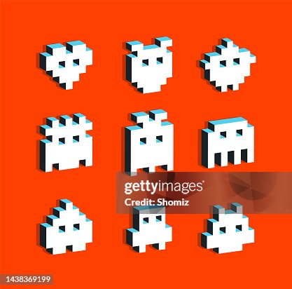 3D Pixel monsters 3D Pixel monsters