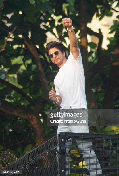 Shahrukh Khan celebrates his 57th birthday on November 02, 2022 in Mumbai, India