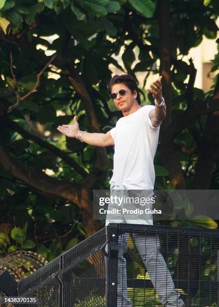 Shahrukh Khan celebrates his 57th birthday on November 02, 2022 in Mumbai, India