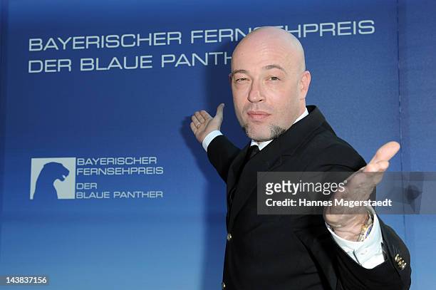 Der Graf arrives to the 'Bayerischer Fernsehpreis 2012' at the Prinzregententheater on May 4, 2012 in Munich, Germany.