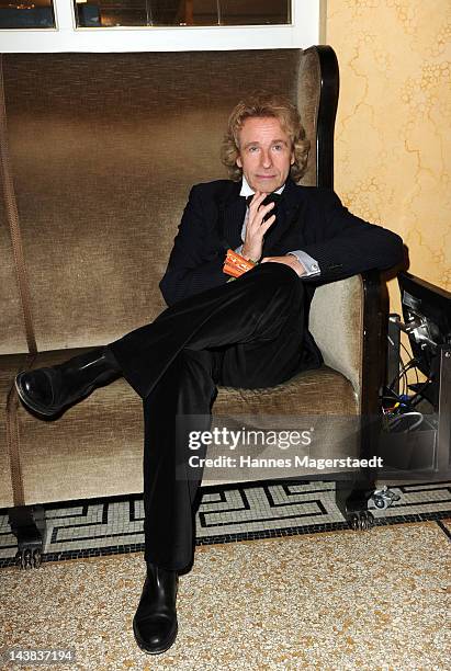 Thomas Gottschalk attends the 'Bayerischer Fernsehpreis 2012' at the Prinzregententheater on May 4, 2012 in Munich, Germany.