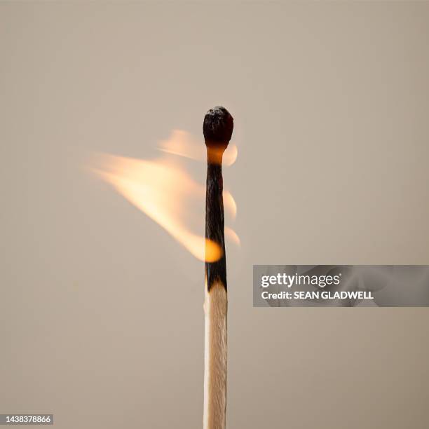 flaming match - burnt stock pictures, royalty-free photos & images