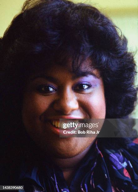 Actress Jennifer Holliday at publicists office, August 24, 1983 in Los Angeles, California.