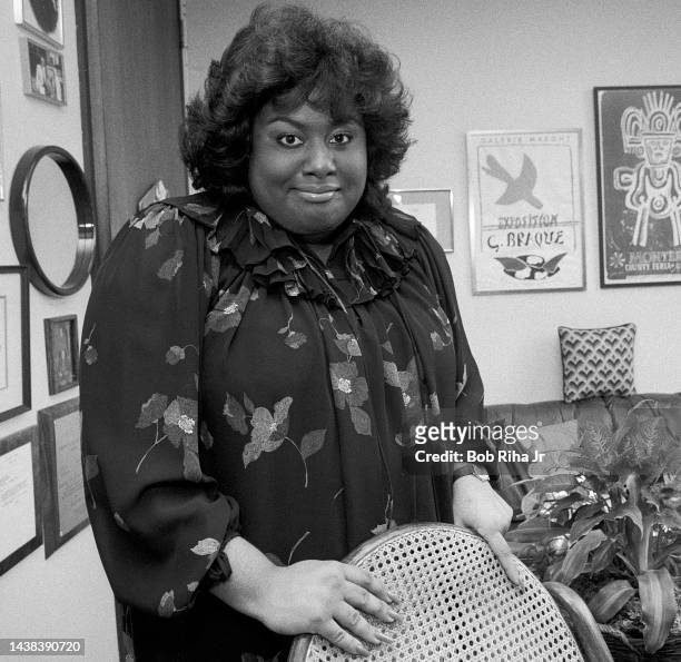 Actress Jennifer Holliday at publicists office, August 24, 1983 in Los Angeles, California.