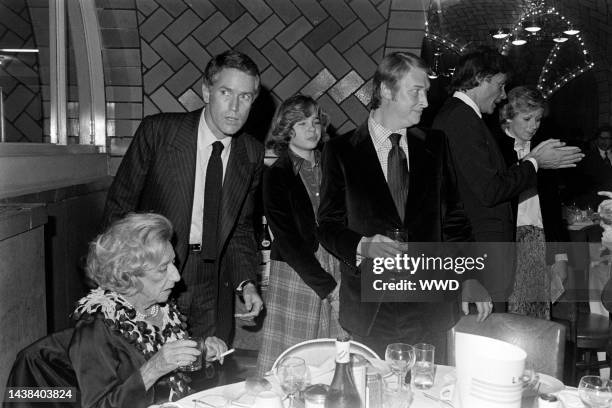 Lillian Hellman, Richard Roth, Susan Jones, Mike Nichols, Richard de Combray, and guest attend an event, featuring a screening at Cinema I and a...