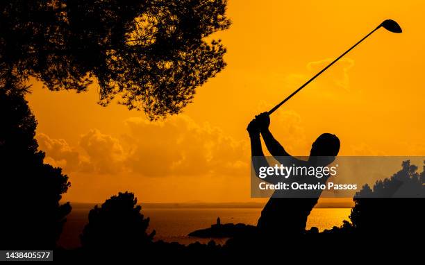 Nicolai Kristensen of Denmark plays his tee shot on the 13th hole during the Pro-Am prior to the Rolex Challenge Tour Grand Final supported by The...