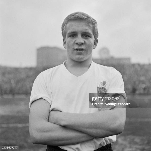 English footballer Francis Lee, a forward with Bolton Wanderers football club, on the day of a match against Arsenal in London on December 10th, 1960.