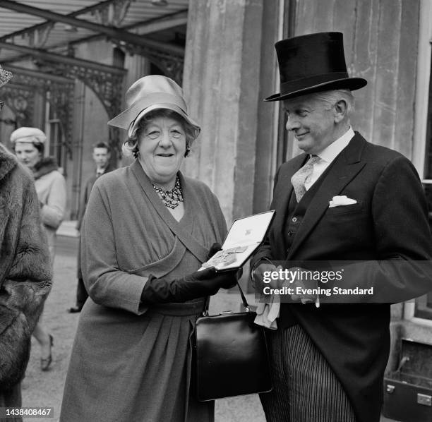 British Actress Margaret Rutherford With Husband Stringer Davis At british-actress-margaret-rutherford-with-husband-stringer-davis-at