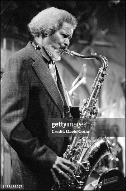 Tommy McCook of The Skatalites performing at SOB's, Hudson Street, NYC in 5 November 1992.