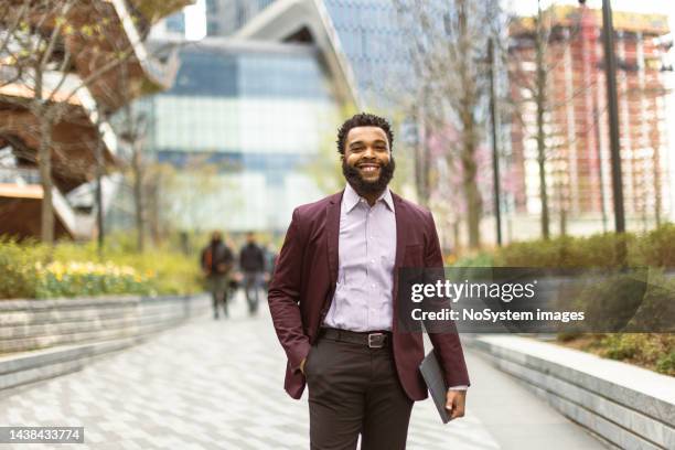 portrait of young african-american male  political - ny activists and politicians rally in nyc stock pictures, royalty-free photos & images