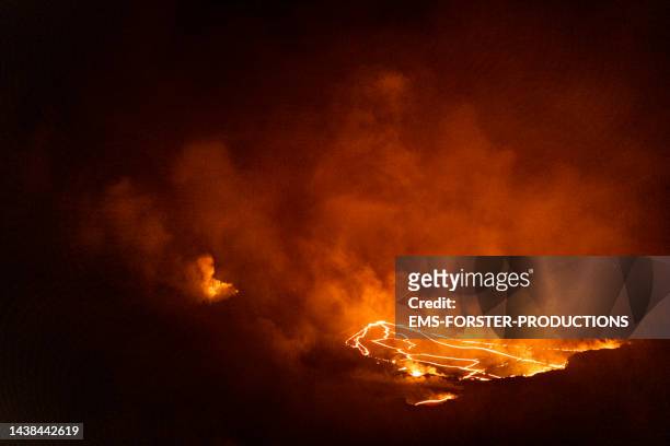 kilauea vulcano - fire explosion stock pictures, royalty-free photos & images