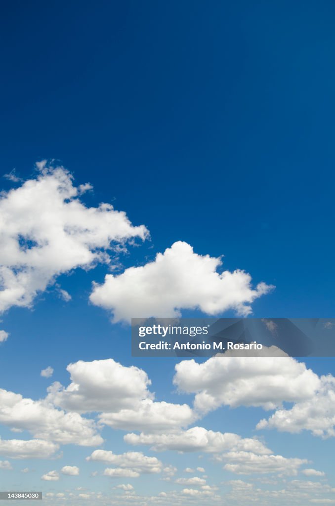 Clouds in a blue sky