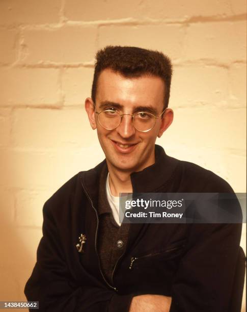 Portrait of Irish Pop and Dance musician Richard Coles, of the group the Communards, circa 1987.