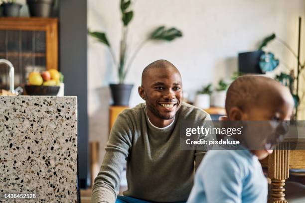 black family, father and child having fun in the house living room enjoying quality time together. smile, happiness and happy african dad bonding and playing with a young baby, kid or child at home - 3 hours stock pictures, royalty-free photos & images